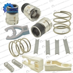 Запасные части для машин и комплектных производственных линий в перерабатывающей, разливочной и других областях.